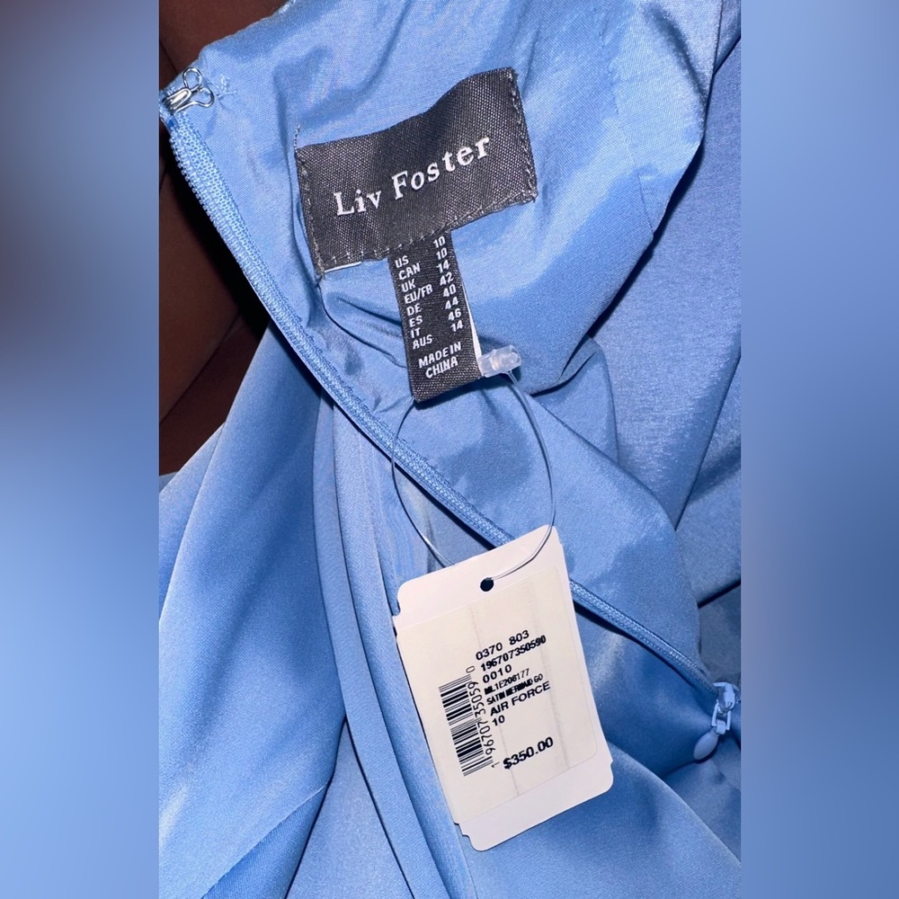 Liv Foster Elegant Blue Gown (NWT) 💙 - Picture 5 of 8